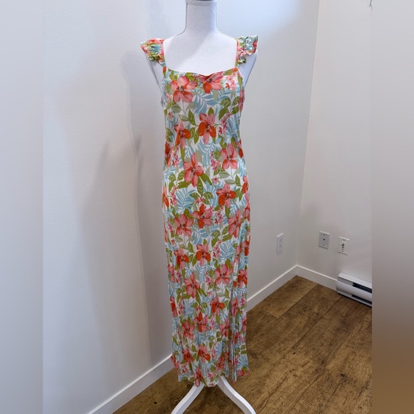 Roxy Dresses & Skirts - Roxy Daydreamer Romantic Floral Maxi Dress Size Medium Dainty Western